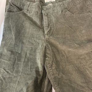 Corduroy straight leg pants